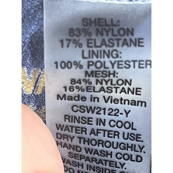 Johny Was Floral Tank Swim XL One Piece Japer Tropical Resort Vacation Preppy - Picture 11 of 15